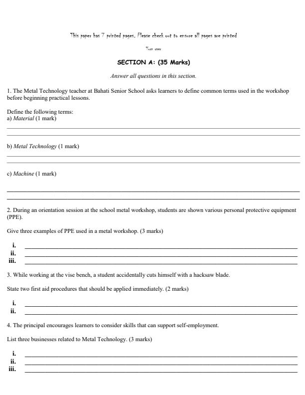 Preview page Grade-10-Metal-Technology-Opener-Exam-Term-1-2026_5038_1.jpg