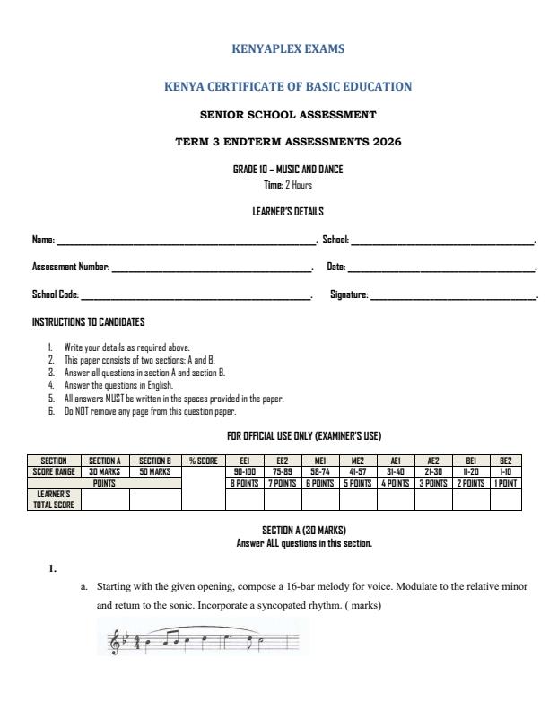 Preview page Grade-10-Music-and-Dance-End-Term-3-Set-2-Exam-2026_7032_0.jpg