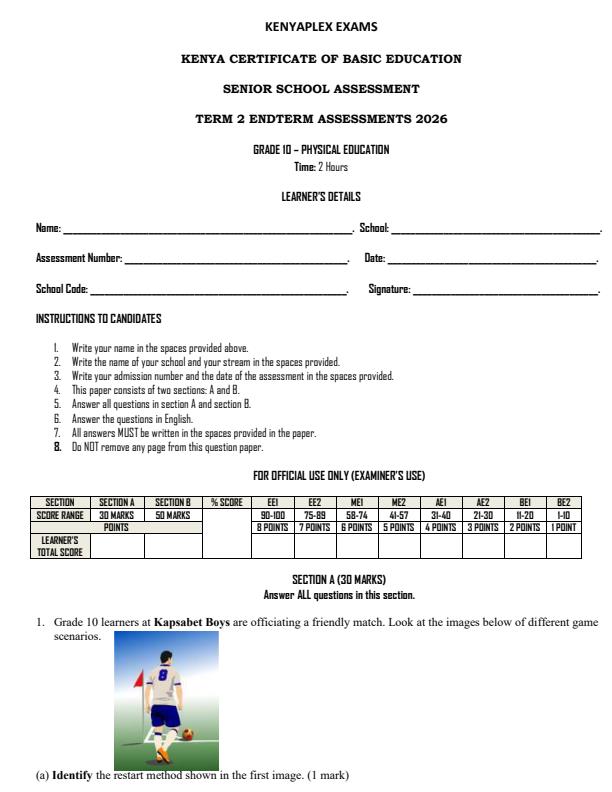 Preview page Grade-10-Physical-Education-End-Term-2-Exam-2026_6158_0.jpg