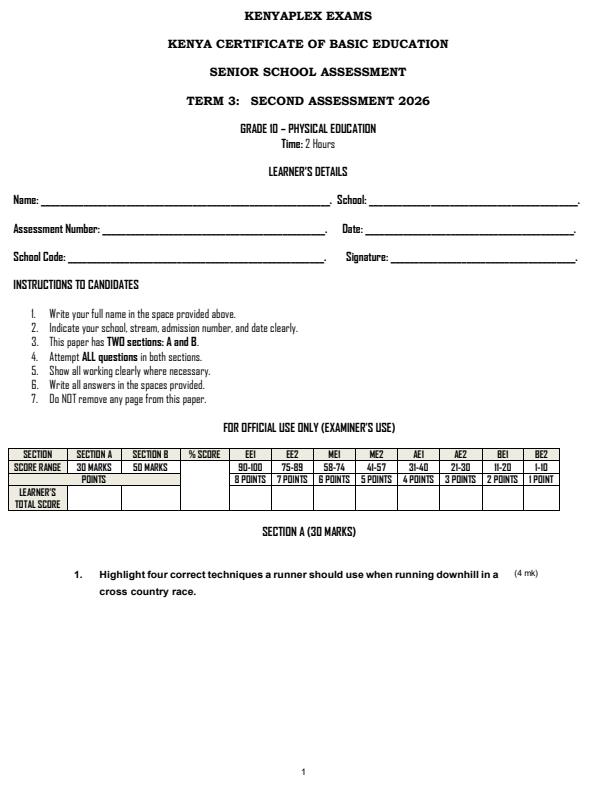 Preview page Grade-10-Physical-Education-End-Term-3-Exam-2026_6961_0.jpg