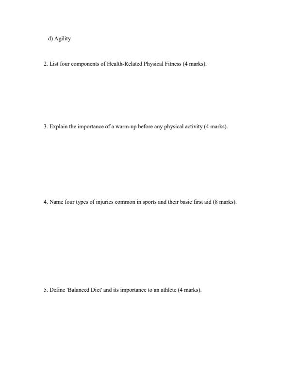 Preview page Grade-10-Physical-Education-July-Assessment-Examination-2026_6349_1.jpg