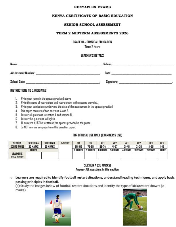 Preview page Grade-10-Physical-Education-Mid-Term-2-Exam-2026_5958_0.jpg