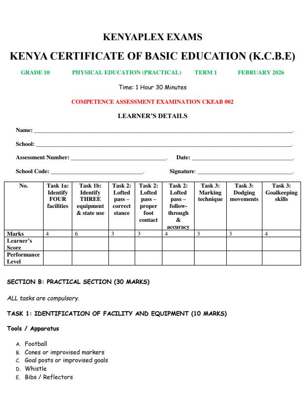 Preview page Grade-10-Physical-Education-Practial-Mid-Term-1-Exam-2026_5301_0.jpg