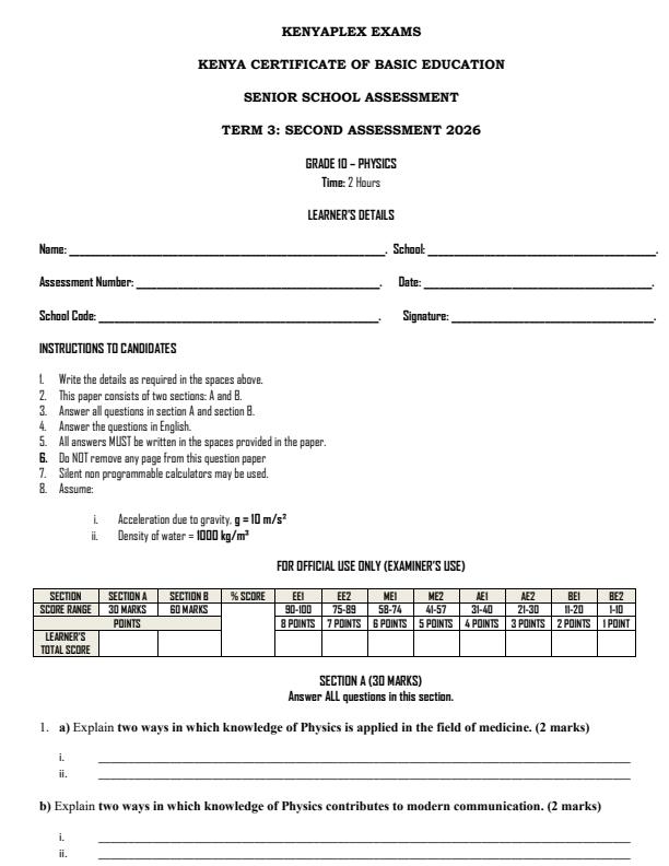 Preview page Grade-10-Physics-End-Term-3-Exam-2026_6964_0.jpg