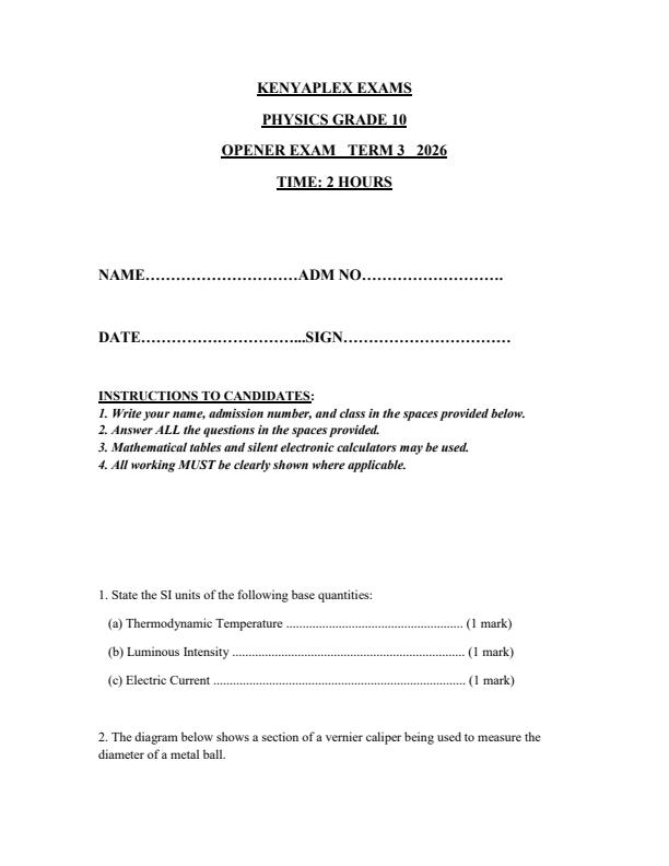 Preview page Grade-10-Physics-September-Assessment-Examination-2026_6729_0.jpg