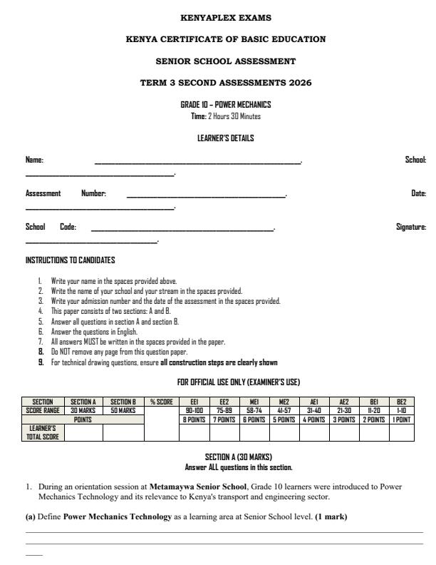 Preview page Grade-10-Power-Mechanics-End-Term-3-Exam-2026_6965_0.jpg