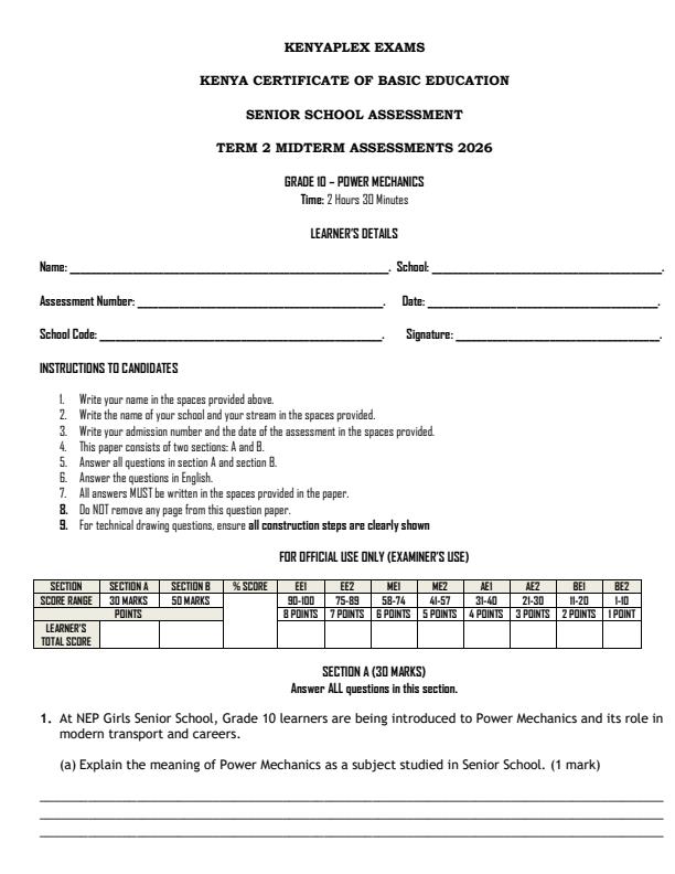 Preview page Grade-10-Power-Mechanics-Mid-Term-2-Exam-2026_5960_0.jpg