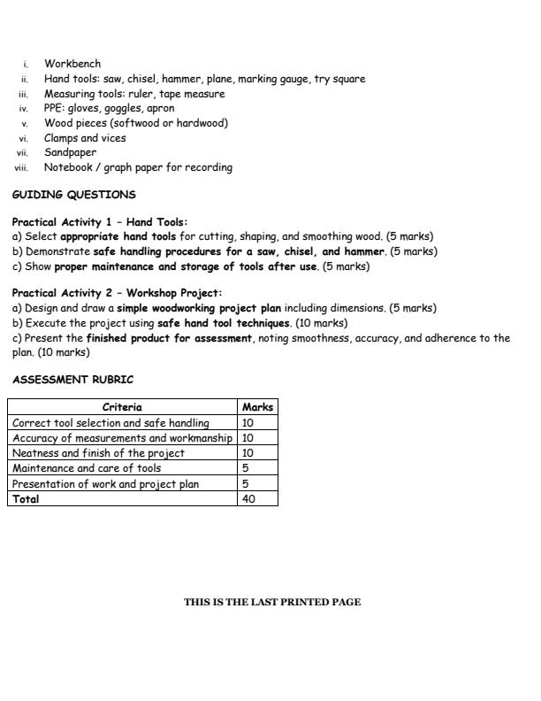 Preview page Grade-10-Wood-Technolgy-Project-Mid-Term-1-Exam-2026_5194_1.jpg