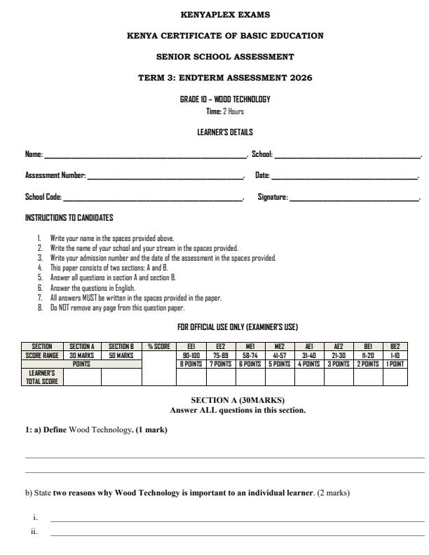 Preview page Grade-10-Wood-Technology-End-Term-3-Set-2-Exam-2026_7038_0.jpg
