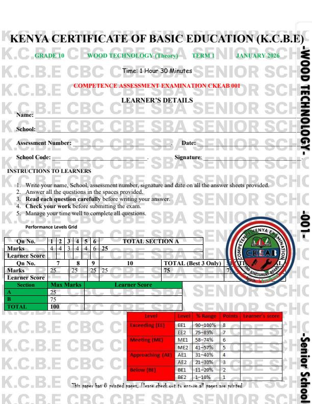 Preview page Grade-10-Wood-Technology-Opener-Exam-Term-1-2026_5044_0.jpg