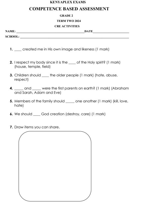 Preview page Grade-2-CRE-Activities-End-of-May-Assessment-Test-2024_2563_0.jpg