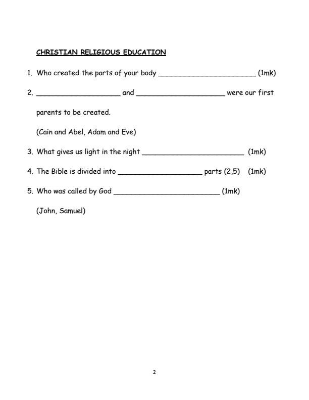 Preview page Grade-2-CRE-Activities-Mid-Term-2-Exam-2025_4140_1.jpg