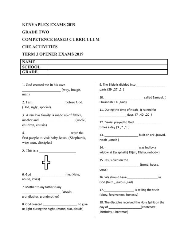 Preview page Grade-2-CRE-Activities-Term-3-Opener-Examination-2019_339_0.jpg
