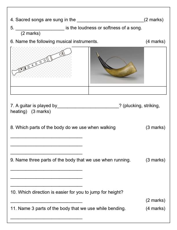 Preview page Grade-2-Creative-Activities-End-of-Term-1-Examination-2025_3766_1.jpg