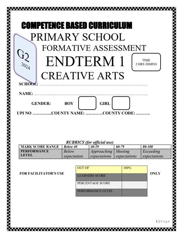 Preview page Grade-2-Creative-Arts-End-of-Term-1-Exam-2024_2171_0.jpg