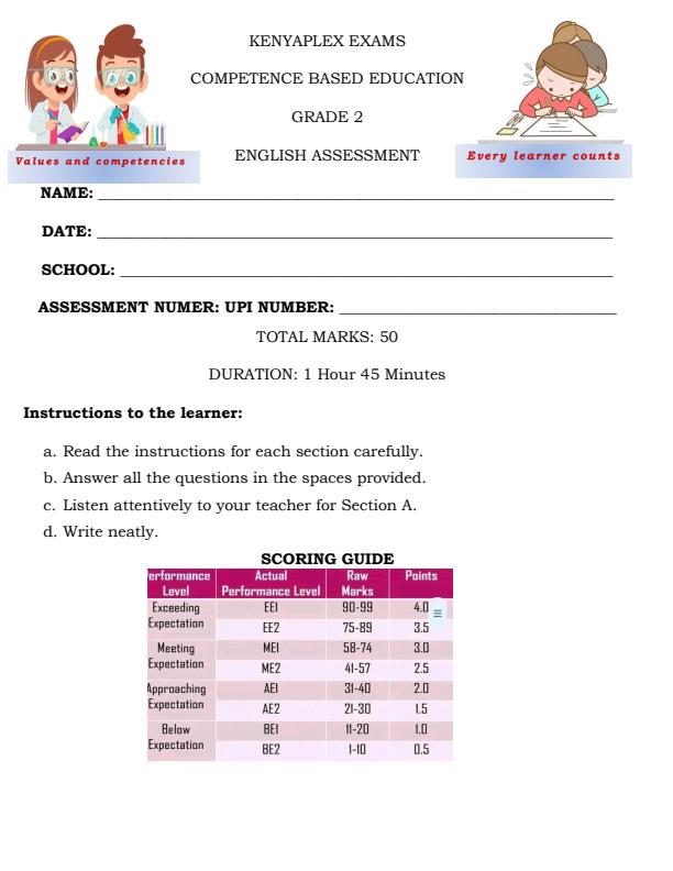 Preview page Grade-2-English-Activities-End-of-Term-2-Exam-2025_4341_0.jpg
