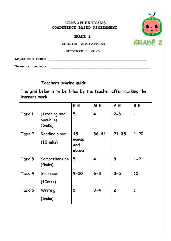 Preview page Grade-2-English-Activities-Mid-Term-1-Exam-2025_3636_0.jpg