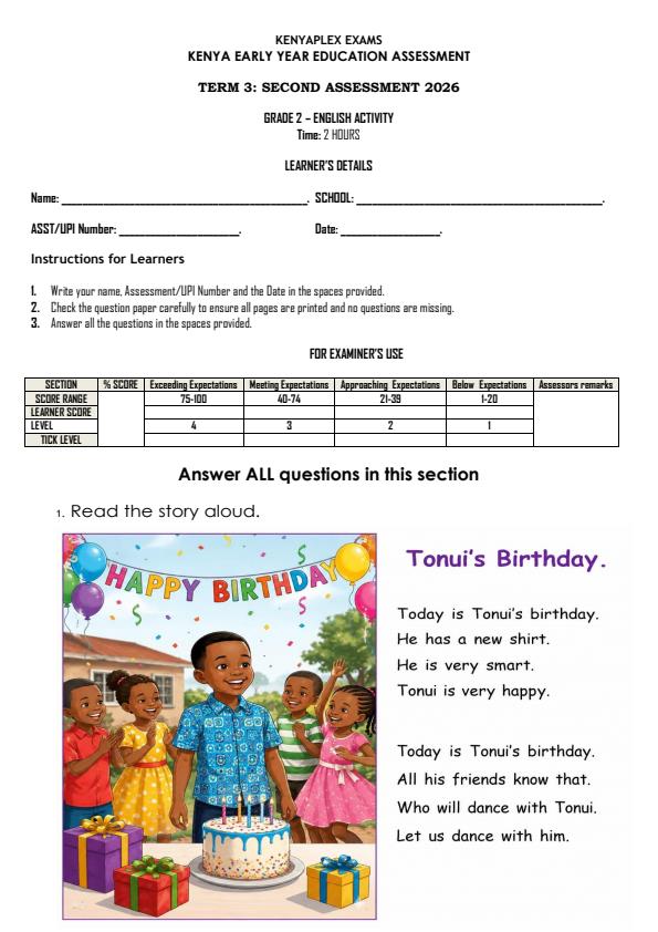 Preview page Grade-2-English-Activity-End-Term-3-Exam-2026_6913_0.jpg