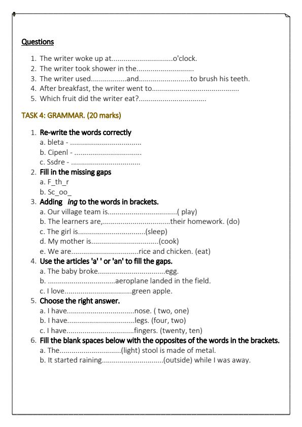 Preview page Grade-2-English-End-of-Term-1-Exam-2024_2172_2.jpg