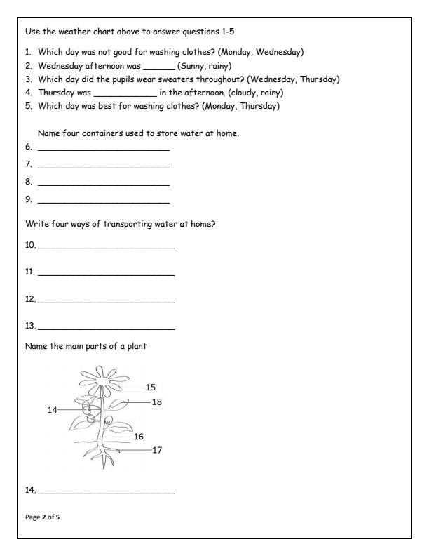 Preview page Grade-2-Environmental-Activities-End-of-Term-1-Examination-2025_3759_1.jpg