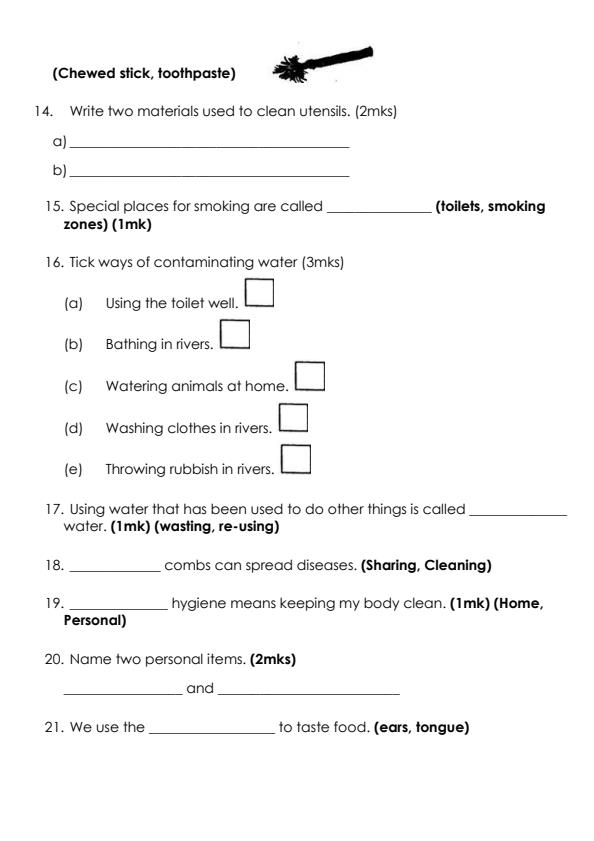 Preview page Grade-2-Environmental-Activities-End-of-Term-2-Examination-2024_2855_2.jpg
