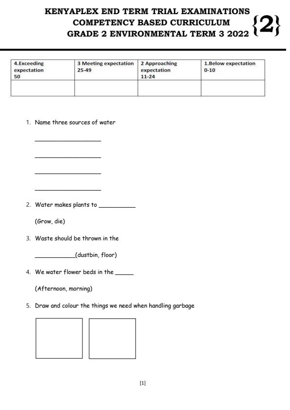 Preview page Grade-2-Environmental-Activities-End-of-Term-3-Examination-2022_1112_0.jpg