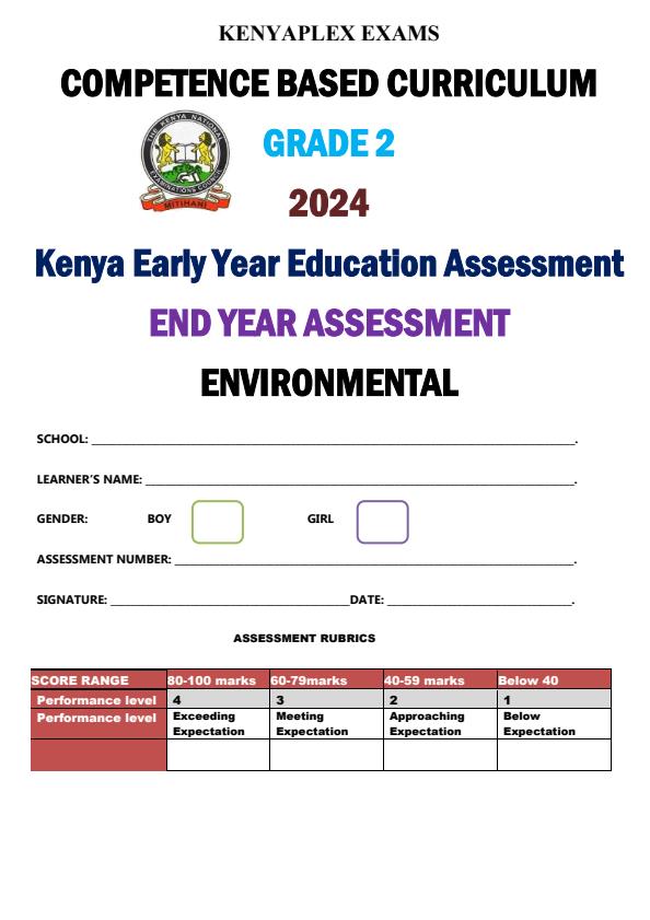 Preview page Grade-2-Environmental-Activities-End-of-Term-3-Examination-2024_3360_0.jpg