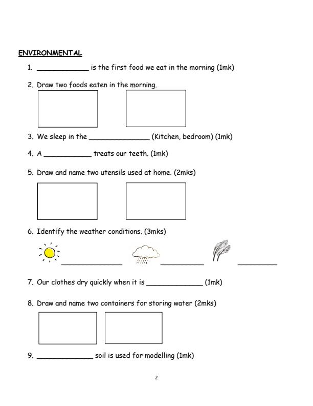 Preview page Grade-2-Environmental-Activities-Mid-Term-2-Exam-2025_4137_1.jpg
