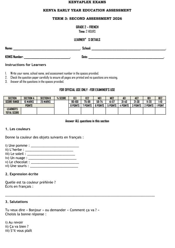 Preview page Grade-2-French-End-Term-3-Exam-2026_6915_0.jpg