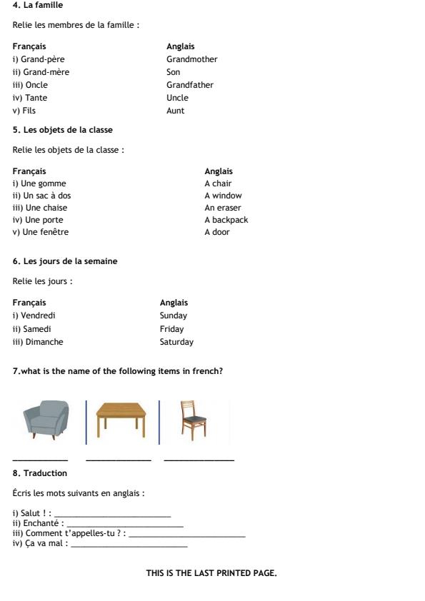 Preview page Grade-2-French-Mid-Term-2-Exam-2026_5800_1.jpg