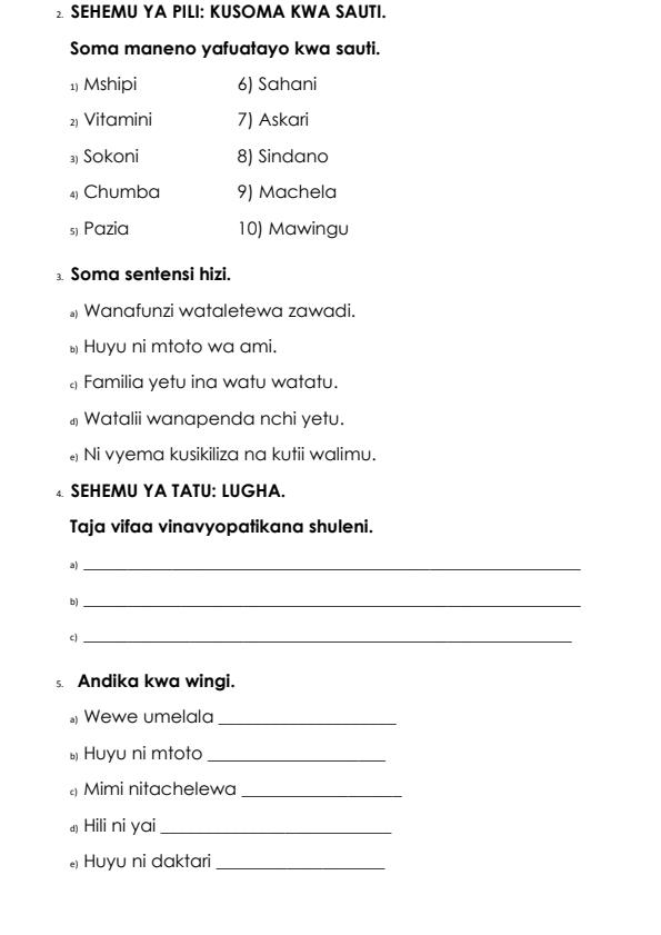Preview page Grade-2-Kiswahili-End-Term-3-Set-2-Exam-2026_7129_1.jpg