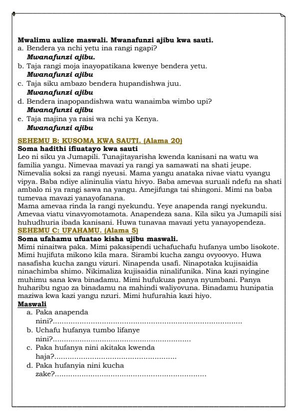 Preview page Grade-2-Kiswahili-End-of-Term-1-Exam-2024_2174_1.jpg