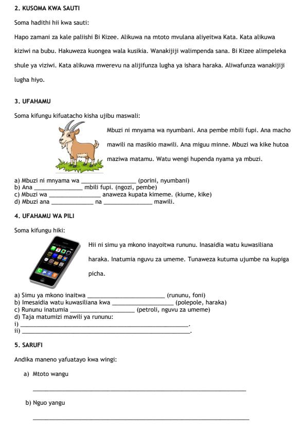 Preview page Grade-2-Kiswahili-Mid-Term-2-Exam-2026_5803_1.jpg