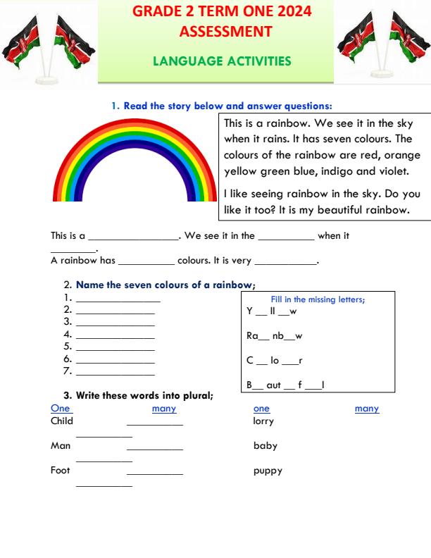 Preview page Grade-2-Language-Activities-Term-1-Opener-Exam-2024_1929_0.jpg