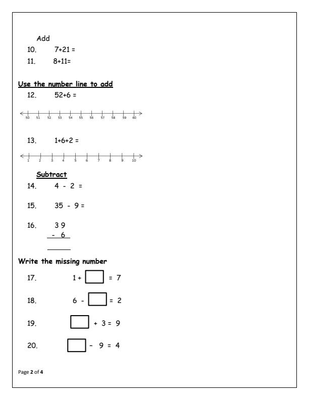 Preview page Grade-2-Mathematics-Activities-End-of-Term-1-Examination-2025_3762_1.jpg