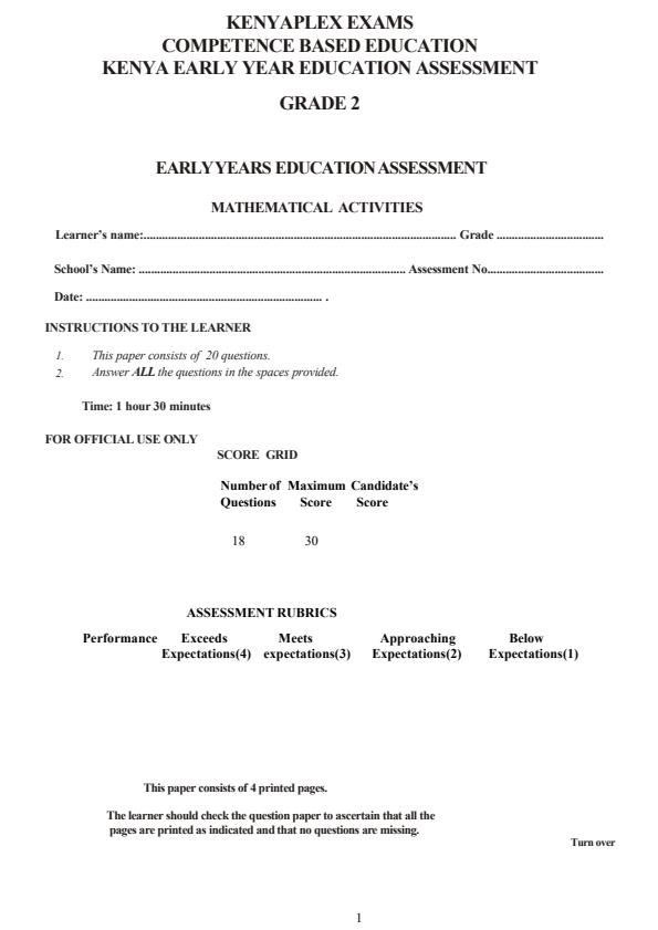 Preview page Grade-2-Mathematics-Activities-End-of-Term-3-Exam-2025_4795_0.jpg