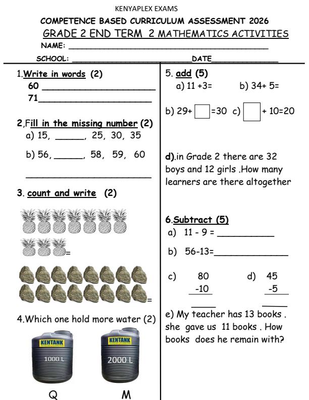 Preview page Grade-2-Mathematics-Activities-July-Assessment-Examination-2026_6314_0.jpg