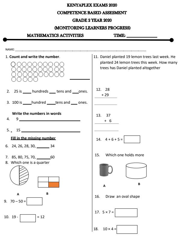 Preview page Grade-2-Mathematics-Activities-Term-1-Opener-Examination-2020_513_0.jpg