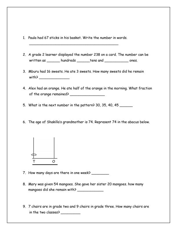 Preview page Grade-2-Mathematics-Activities-Term-2-Opener-Exam-2025_3991_1.jpg