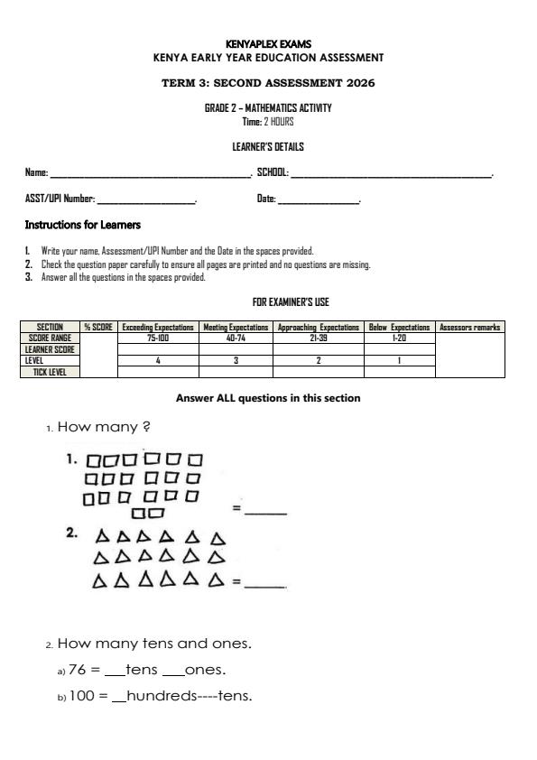 Preview page Grade-2-Mathematics-Activity-End-Term-3-Exam-2026_6919_0.jpg