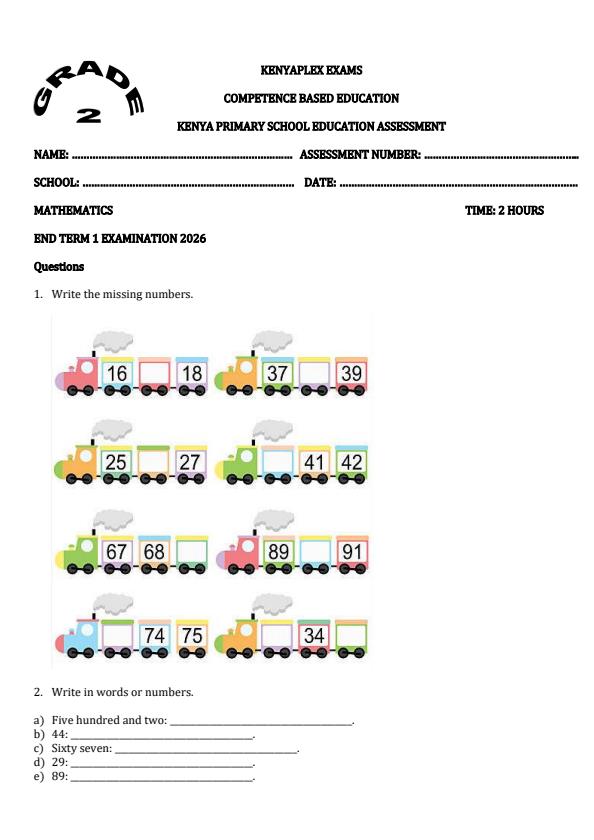 Preview page Grade-2-Mathematics-End-Term-1-Exam-2026_5283_0.jpg