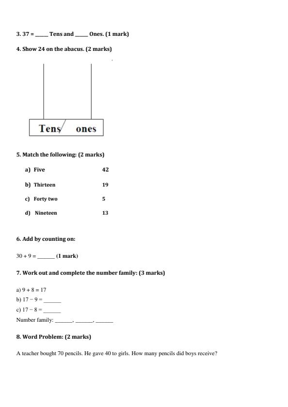 Preview page Grade-2-Mathematics-Mid-Term-1-Exam-2026_5217_1.jpg