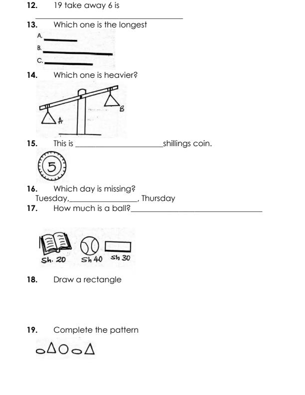 Preview page Grade-2-Mathematics-Term-2-Opener-Exam-2024_2425_1.jpg