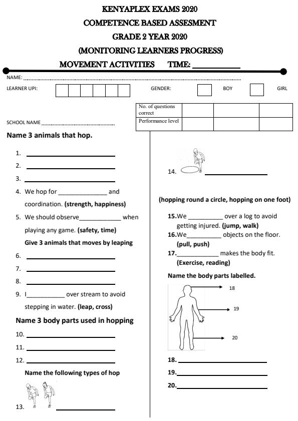 Preview page Grade-2-Movement-Activities-Term-1-Opener-Examination-2020_516_0.jpg