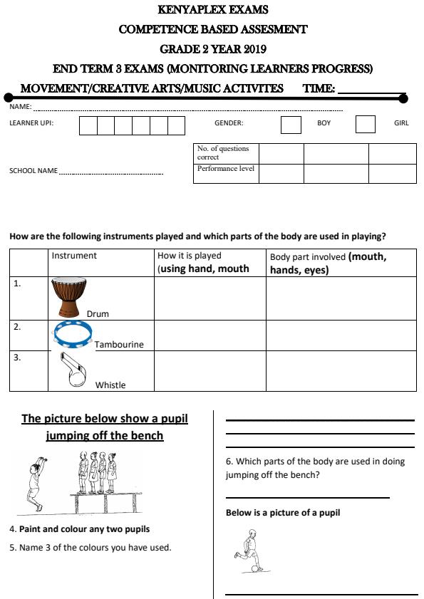 Preview page Grade-2-Movement-Creative-Arts-Music-Activities-End-of-Term-3-Examination-2019_416_0.jpg