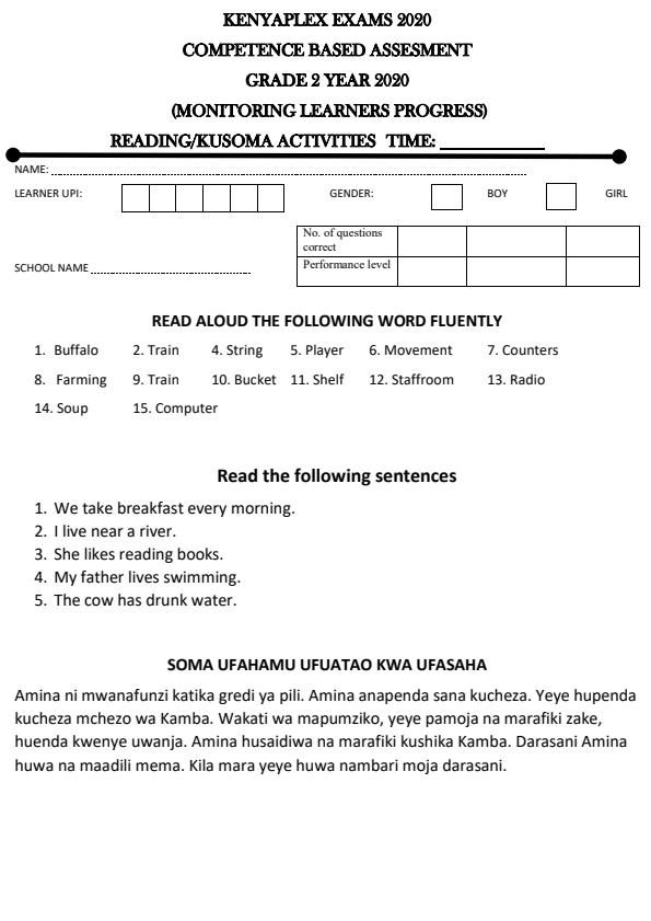 Preview page Grade-2-Reading-and-Kusoma-Term-1-Opener-Examination-2020_515_0.jpg