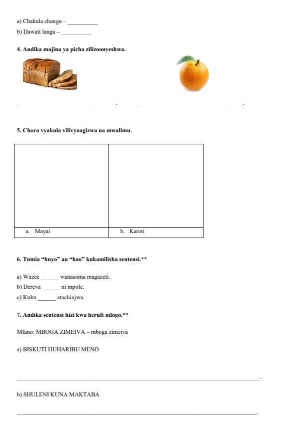 Preview page Grade-2-Shughuli-za-Kiswahili-Term-2-Opener-Exam-2026_5538_1.jpg