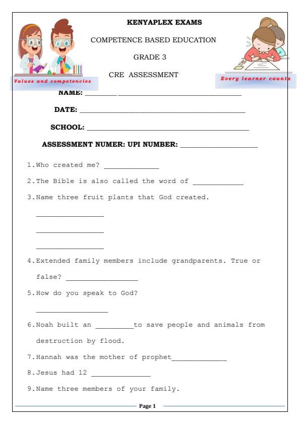 Preview page Grade-3-CRE-Activities-End-of-Term-2-Exam-2025_4382_0.jpg