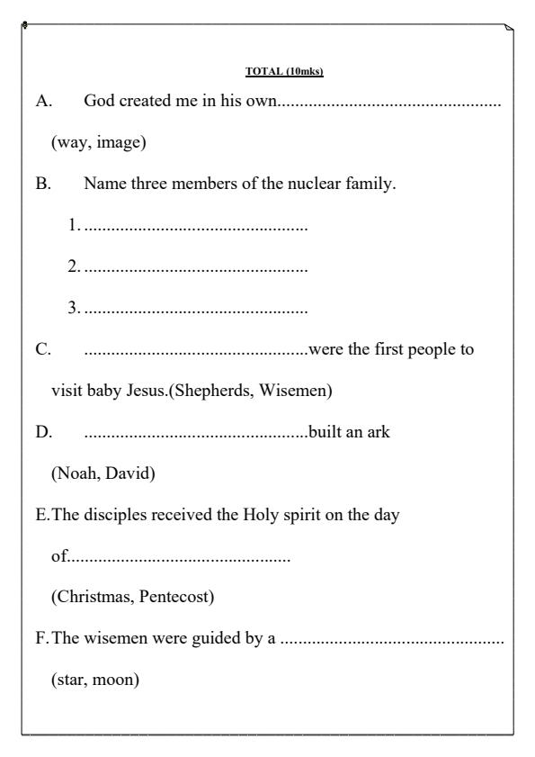 Preview page Grade-3-CRE-End-of-Term-1-Exam-2024_2177_1.jpg