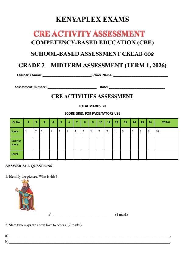 Preview page Grade-3-CRE-Mid-term-1-Exam-2026_5204_0.jpg